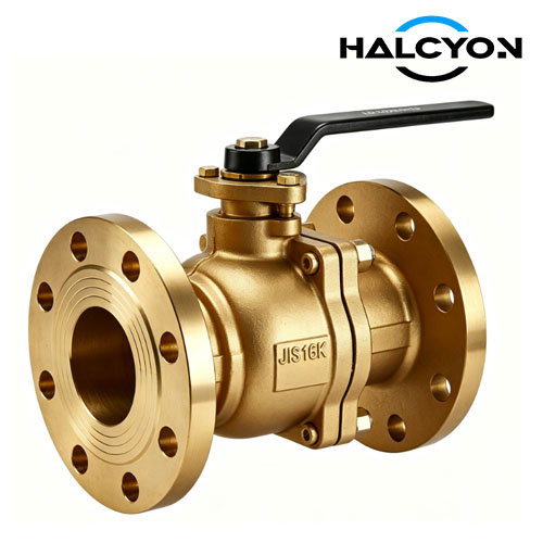 JIS 16K Cast Bronze 2 - way Ball Valve